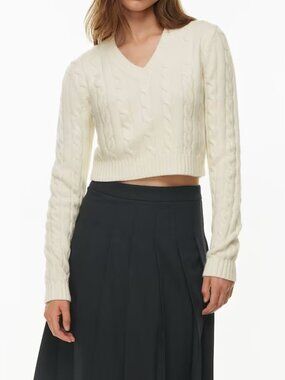 Aritzia Moss Sweater in Whisper White